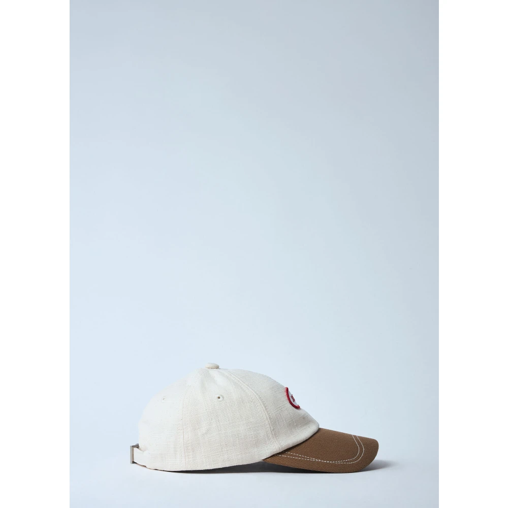 Jacquemus Gelato Cap met Logo Motif White Heren
