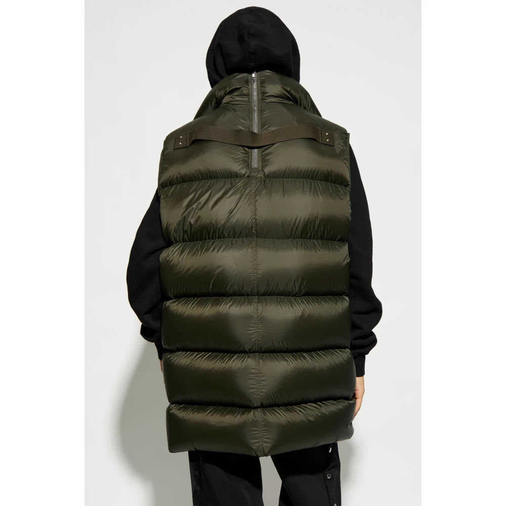 Rick Owens Oversized Flight Down Vest Green Heren