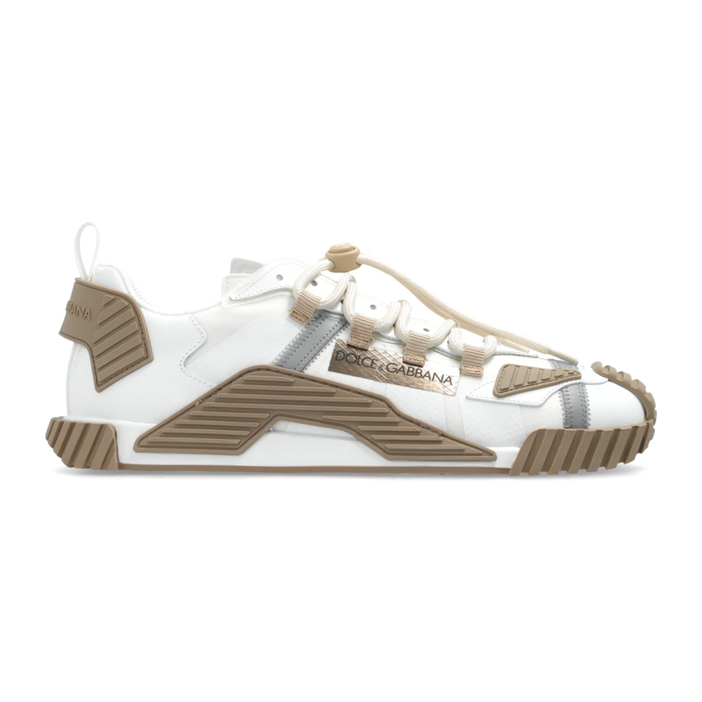 Dolce & Gabbana Men's White Sneakers With Logo