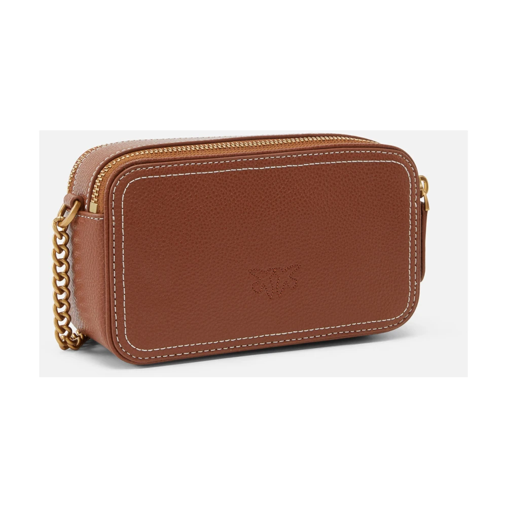 pinko Love Birds Cameratas Schoudertas Brown Dames