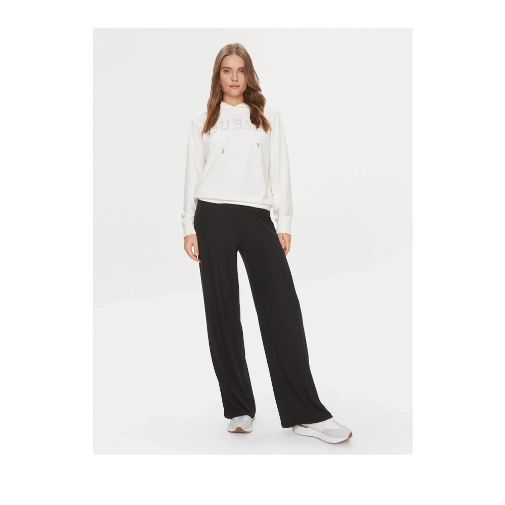 Guess Wide Trousers Black Dames