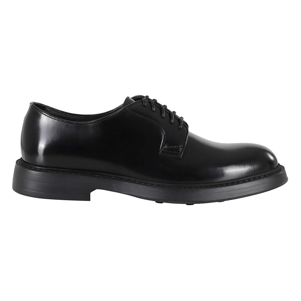 Doucal's Men's Black Horse Lace-Up - Dress Shoes - 9 1/2 Uk - Shoes