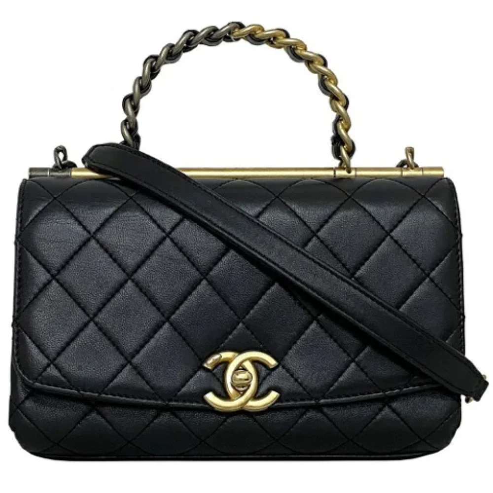 Chanel Vintage Pre-owned Fabric chanel-bags Black Dames