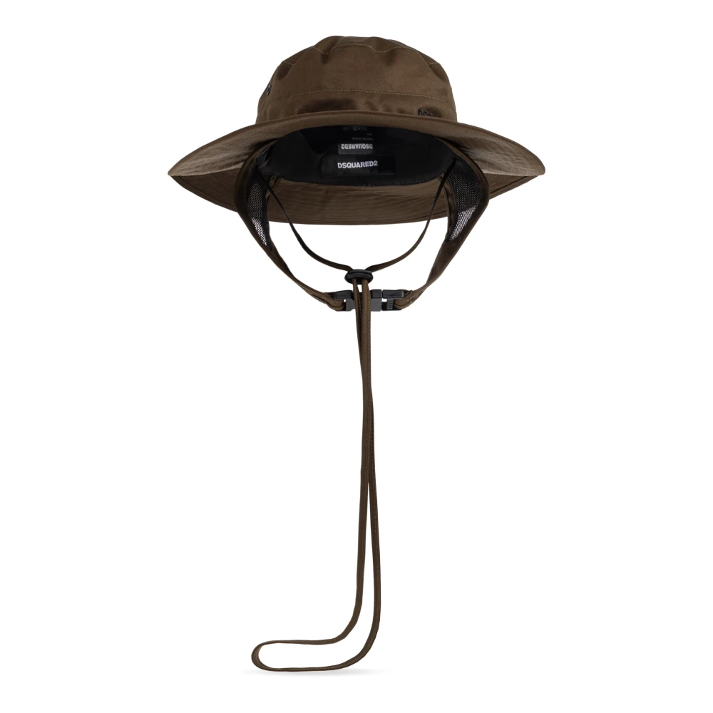 Dsquared2 Mannelijk Groente Accessoires Heren, Groen, One Size, Katoen, Cotton Hat