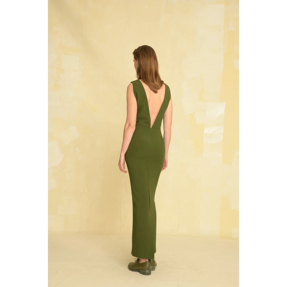 Cortana Sienna lang groene jurk Green Dames