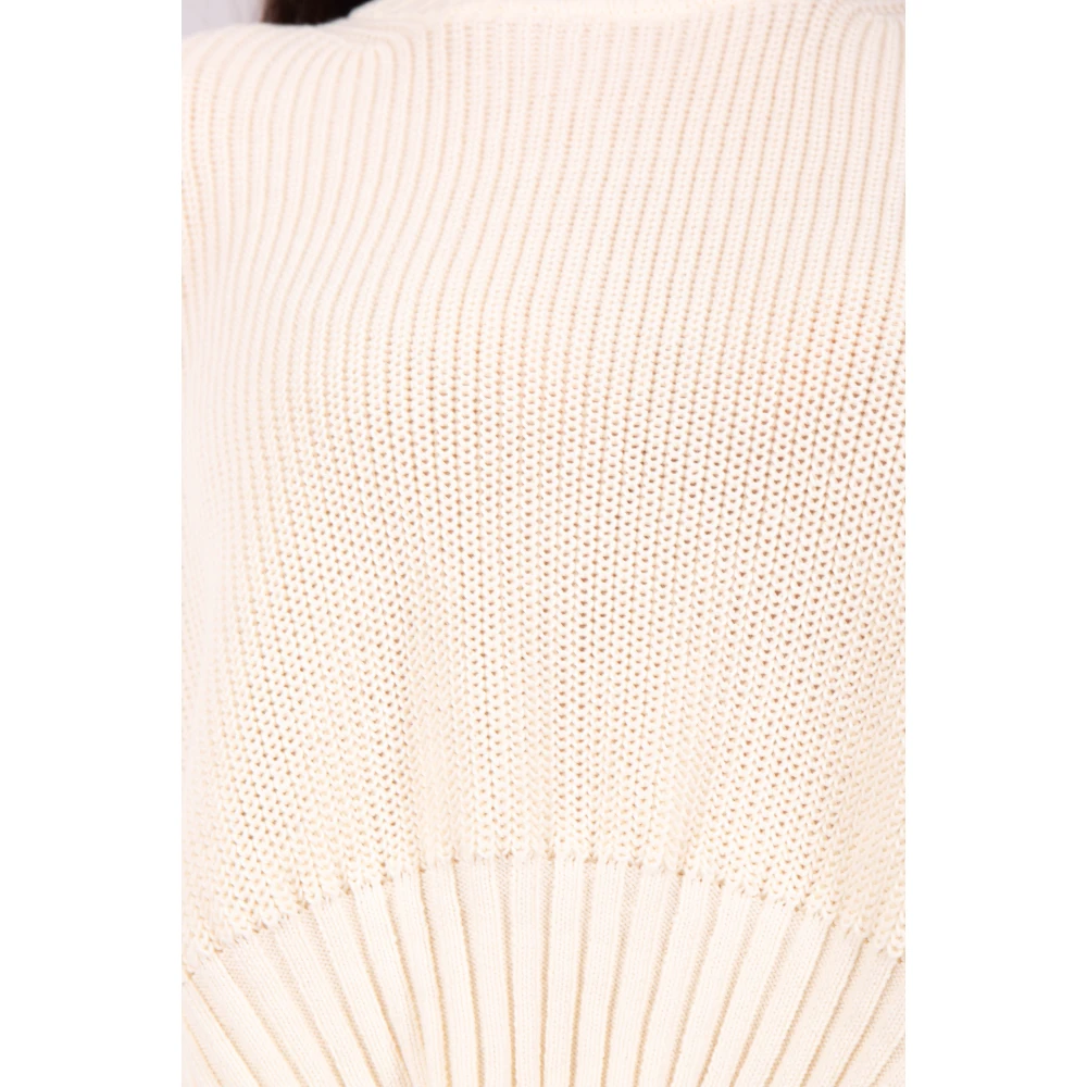 Roberto Collina Natuurlijke Pullover Sweater Beige Dames