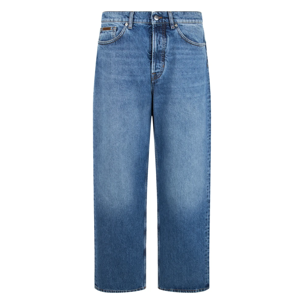 Moncler Straight Leg Denim Jeans for Men in Blue, Size: 50 - Image 3