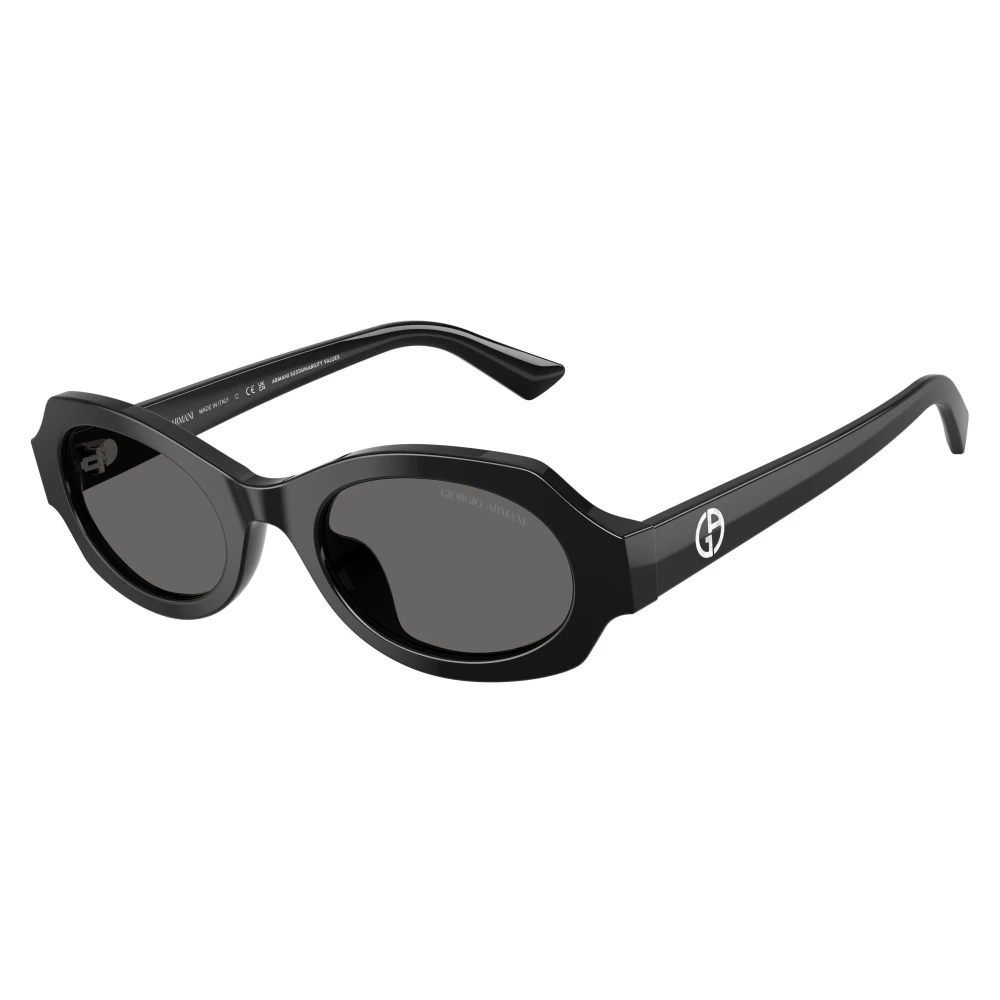 Giorgio Armani Women's Black Oval Sunglasses - Sunglasses - 49 Mm - Accessories