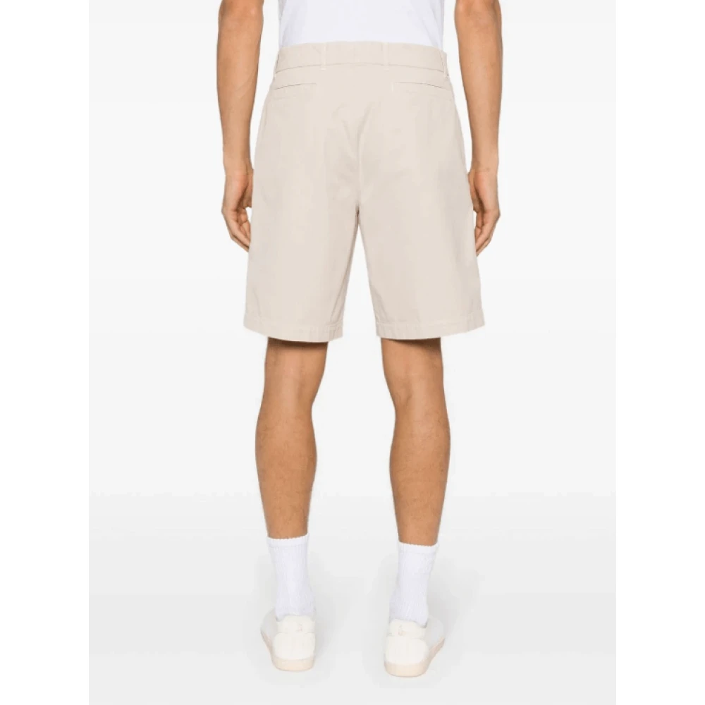BRUNELLO CUCINELLI Beige Bermuda Shorts Wide Leg Beige Heren