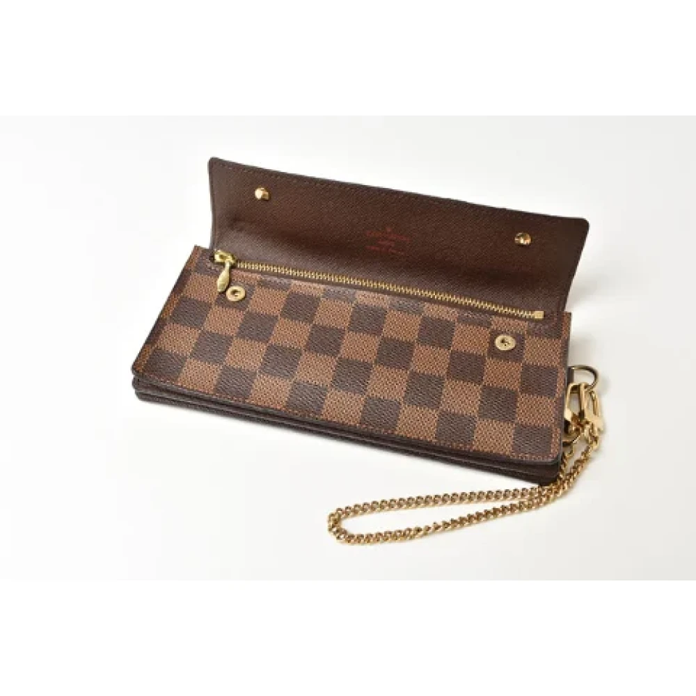 Louis Vuitton Vintage Pre-owned Canvas wallets Brown Heren
