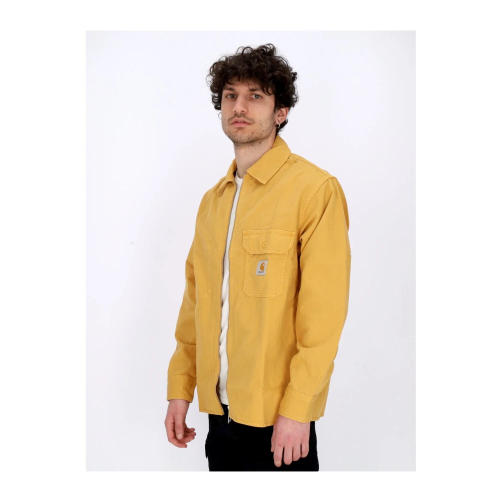 Carhartt WIP Sunray Overhemdjasje Katoen Garment Dyed Yellow Heren