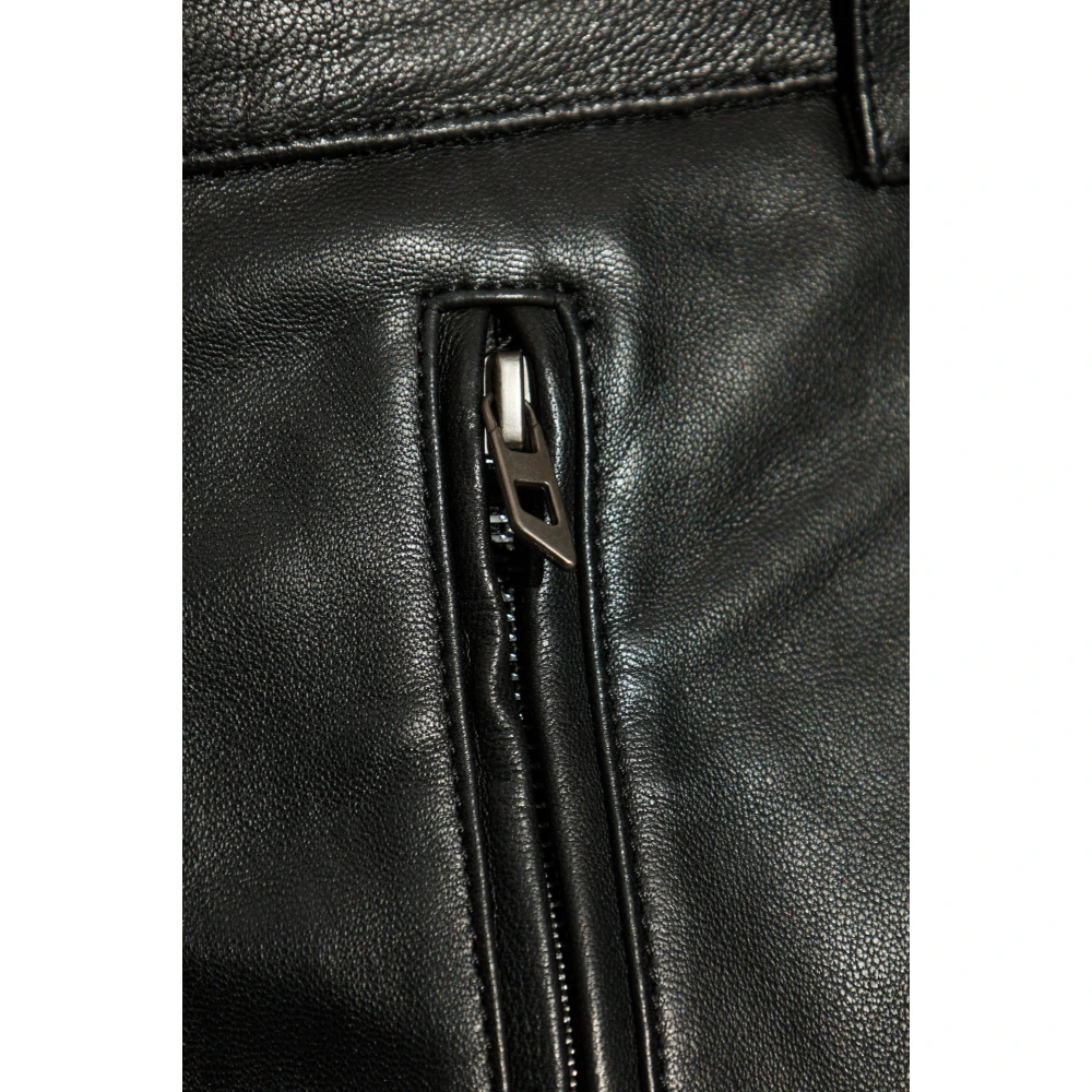 Diesel Leren broek P-Gast Black Heren