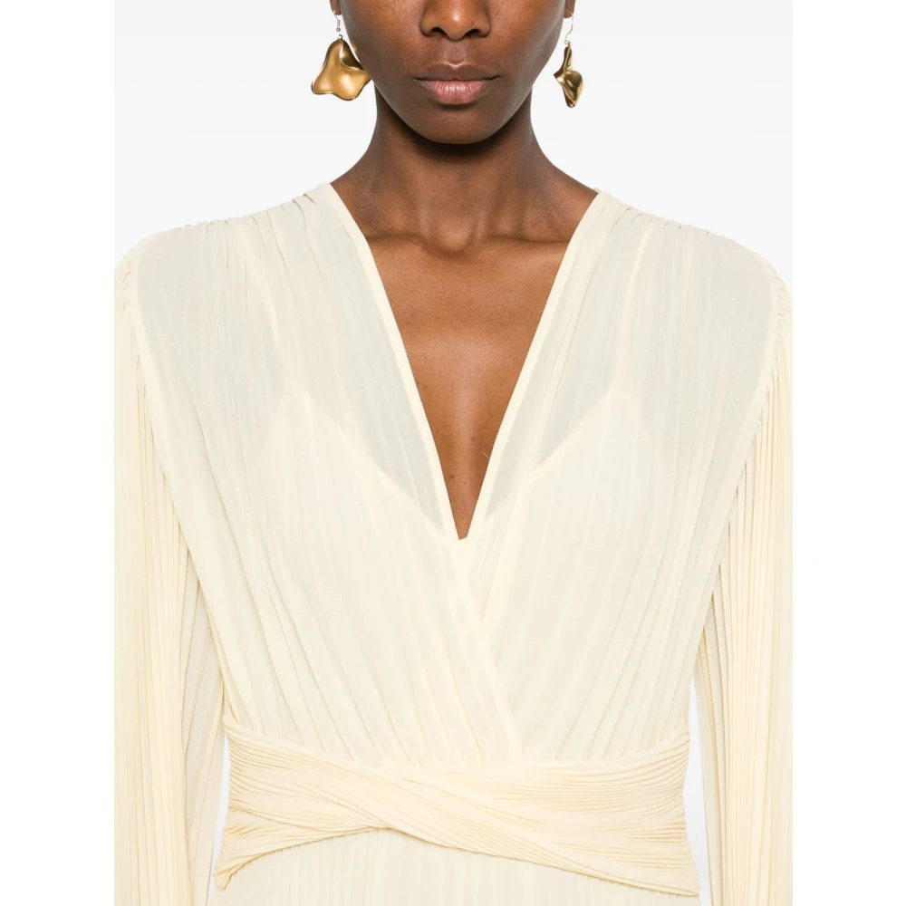 Twinset Elegante Crème Jurk voor Vrouwen Beige Dames