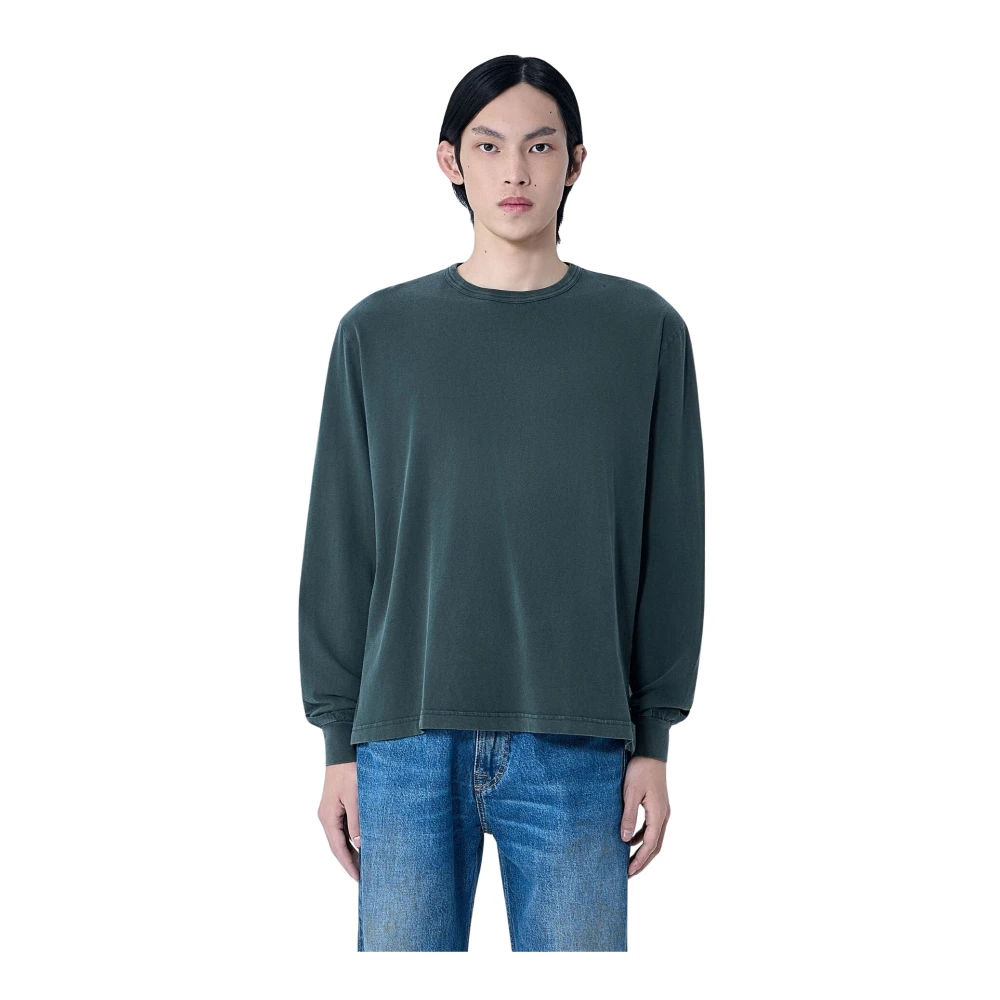 Our Legacy Men's Green Long Sleeve T-Shirts, M, Cruise Longsleeve