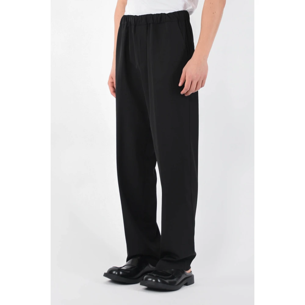 Mauro Grifoni Straight Trousers Black Heren