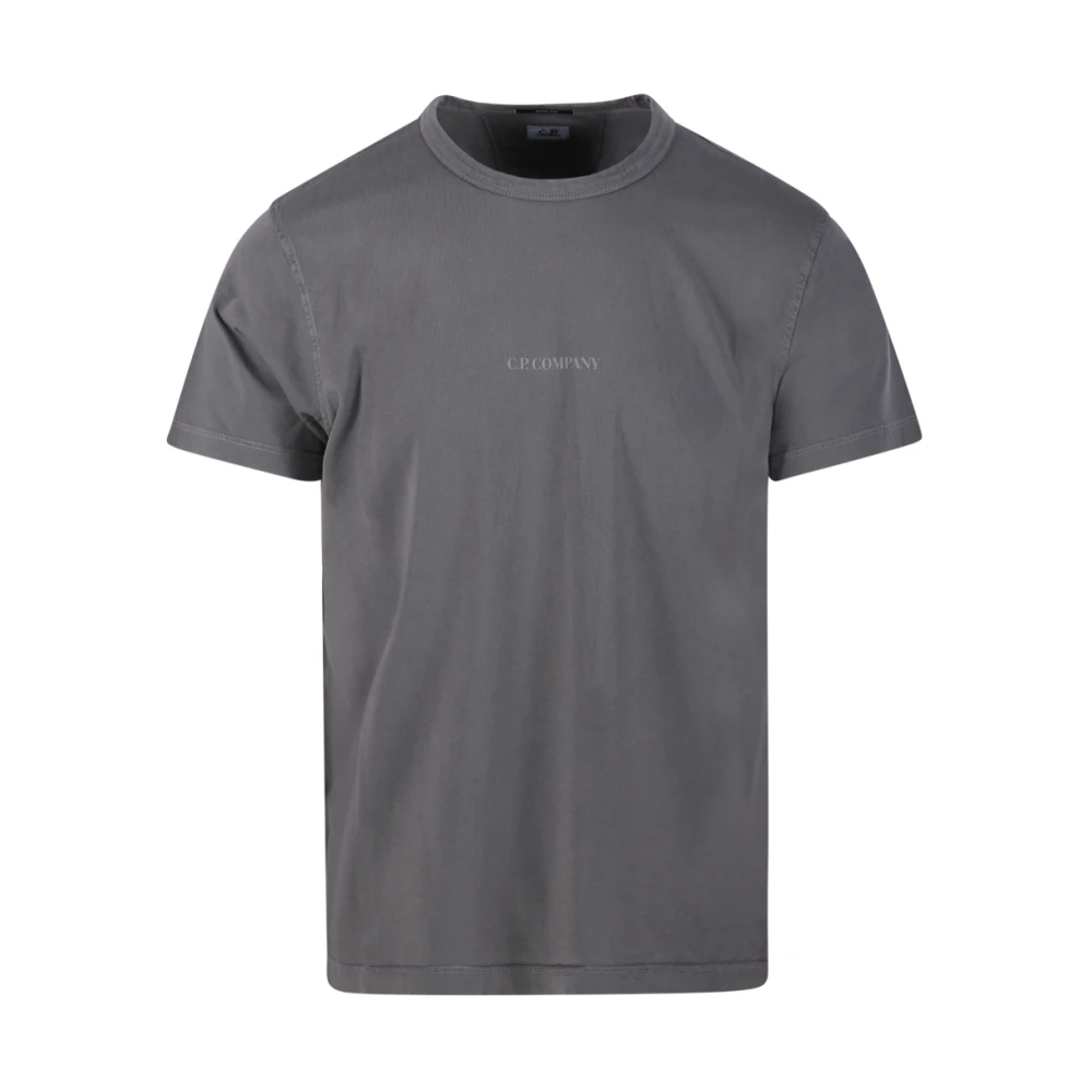 C.P. Company Gerookte parel logo T-shirt Brown Heren