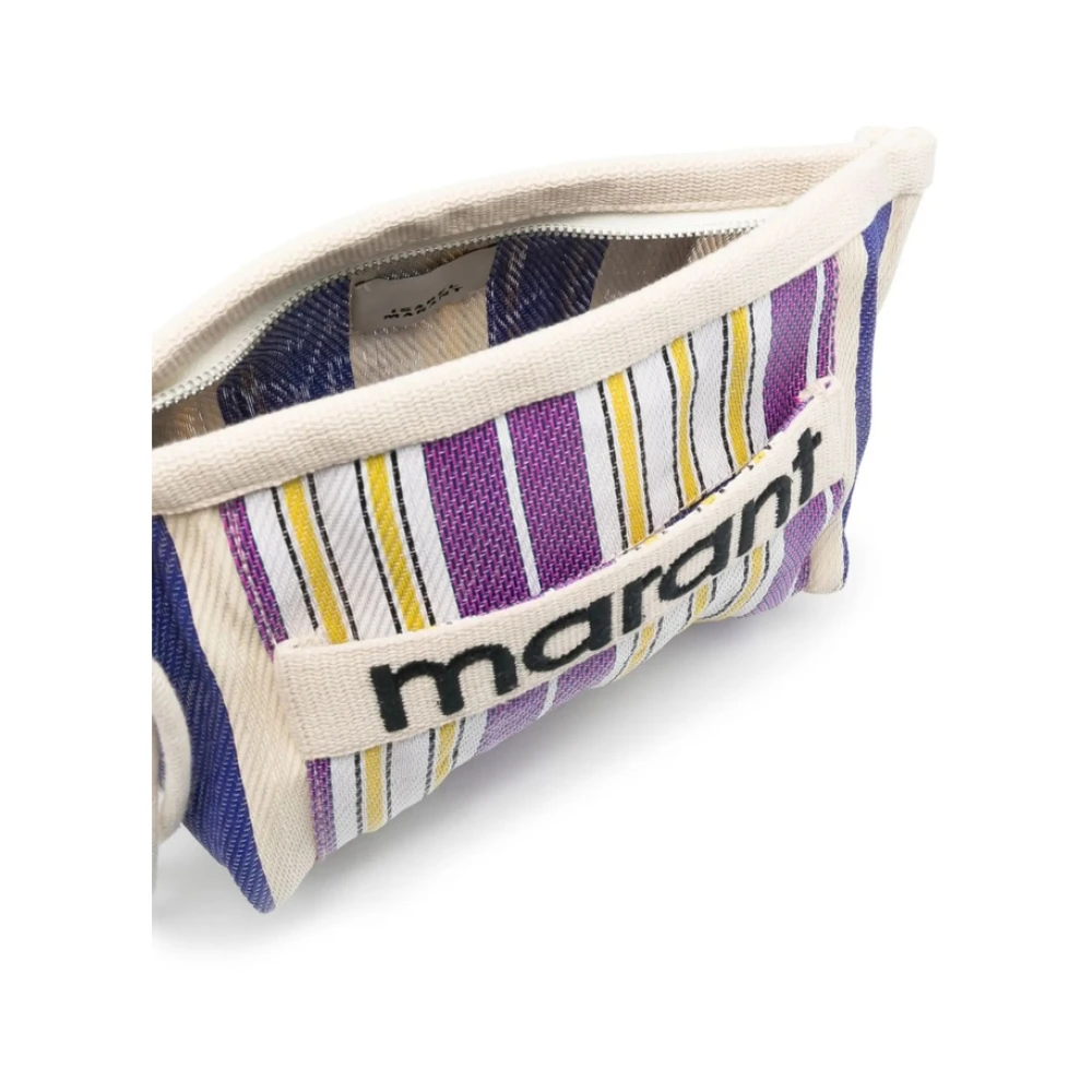 Isabel marant Gestreepte Logo Print Schoudertas Multicolor Dames