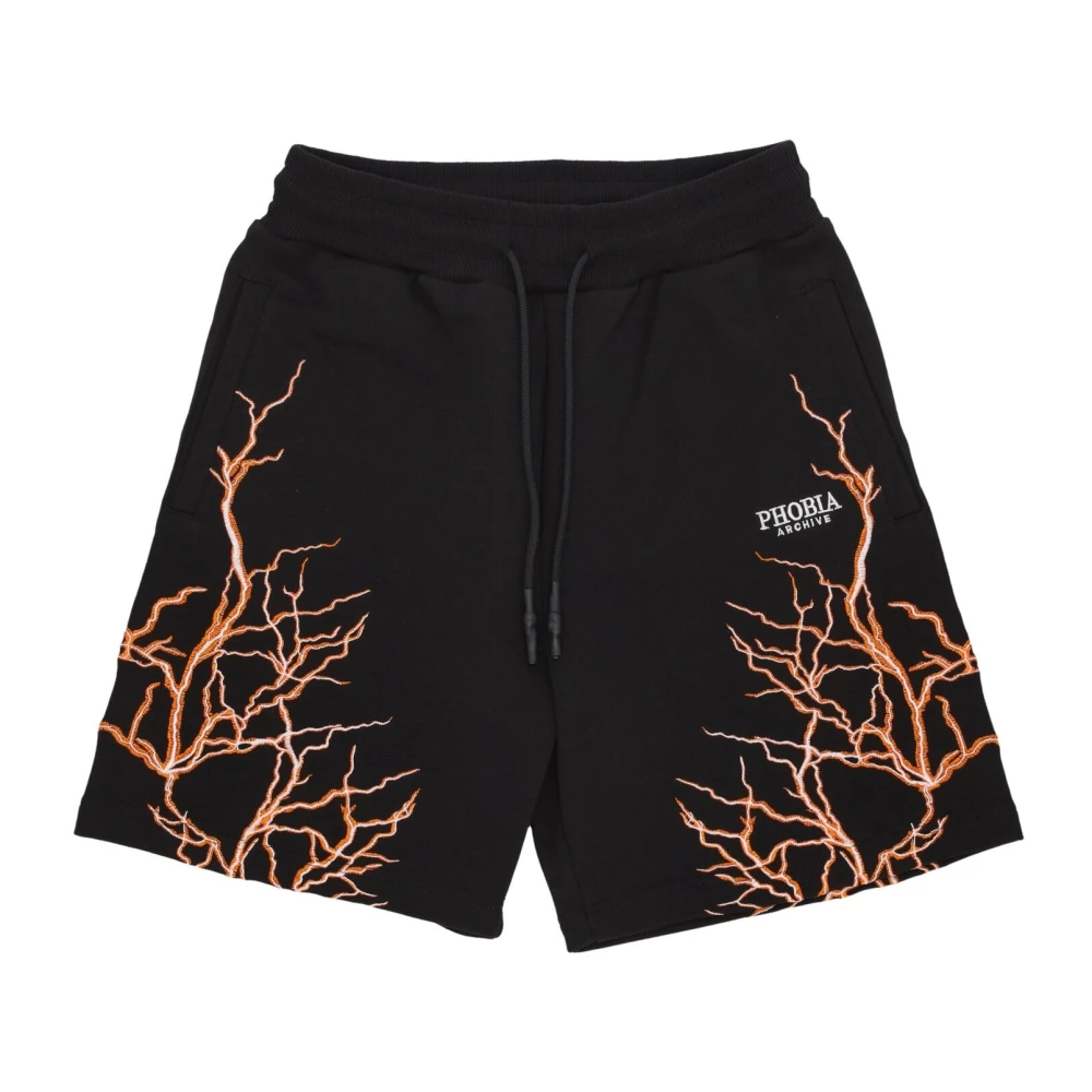 Phobia Archive Uomo Nero Pantaloncini, Xl, New,