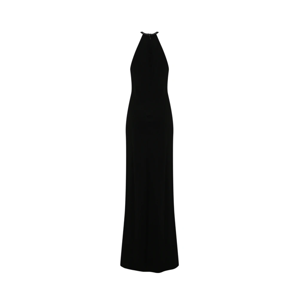 Max Mara Women's Black Gowns, M, Fernet Dress With American Neckline