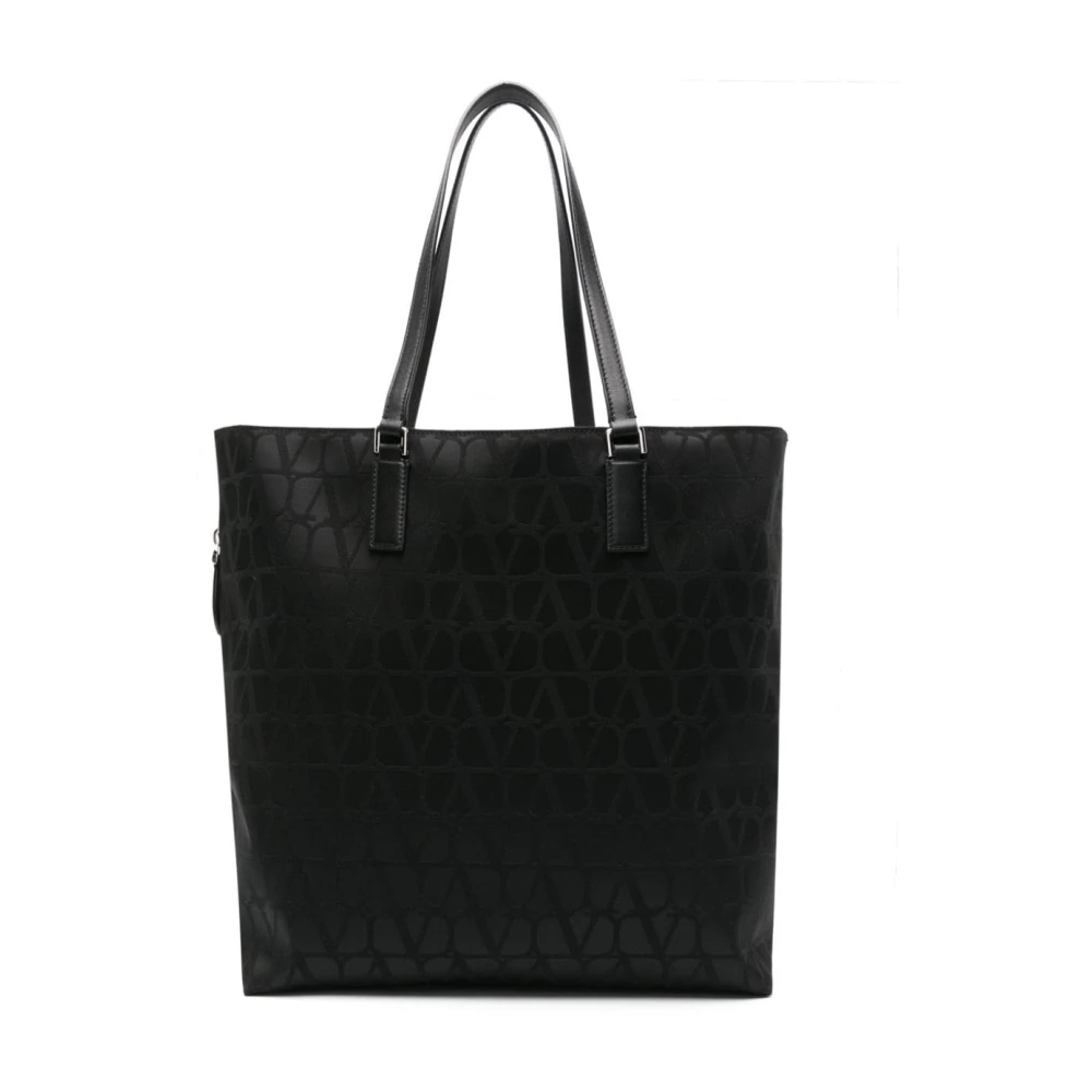 Valentino Garavani Men's Black Toile Iconographe Tote Bag