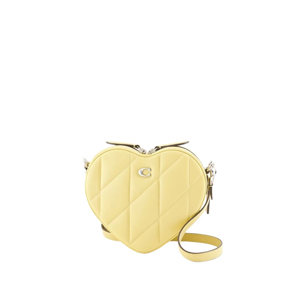 Coach Crossbody bags Quilted Leather Heart Crossbody in geel