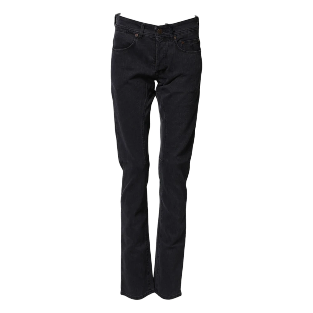 Siviglia Women's Black Slim-Fit Trousers, W29, Straight Denim Jeans