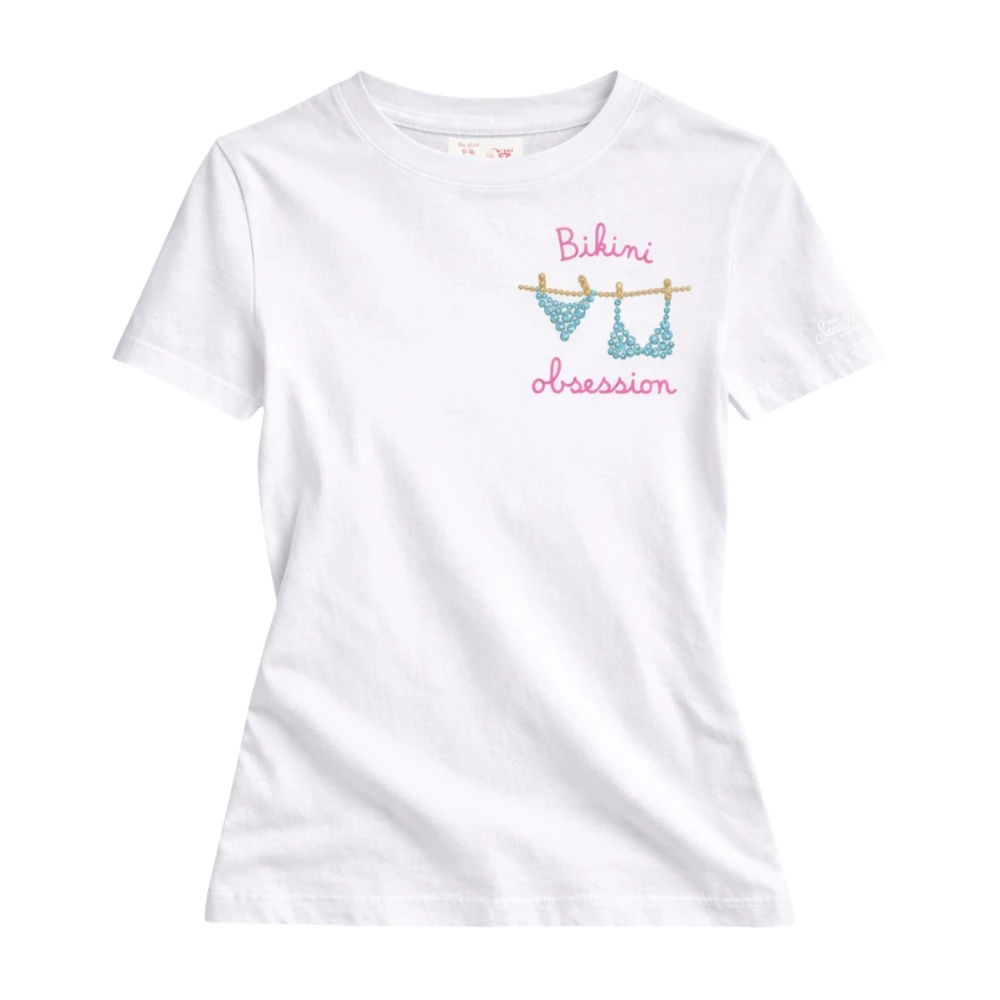 Mc2 Saint Barth White T-Shirts, Female, M, T-Shirt Emilie