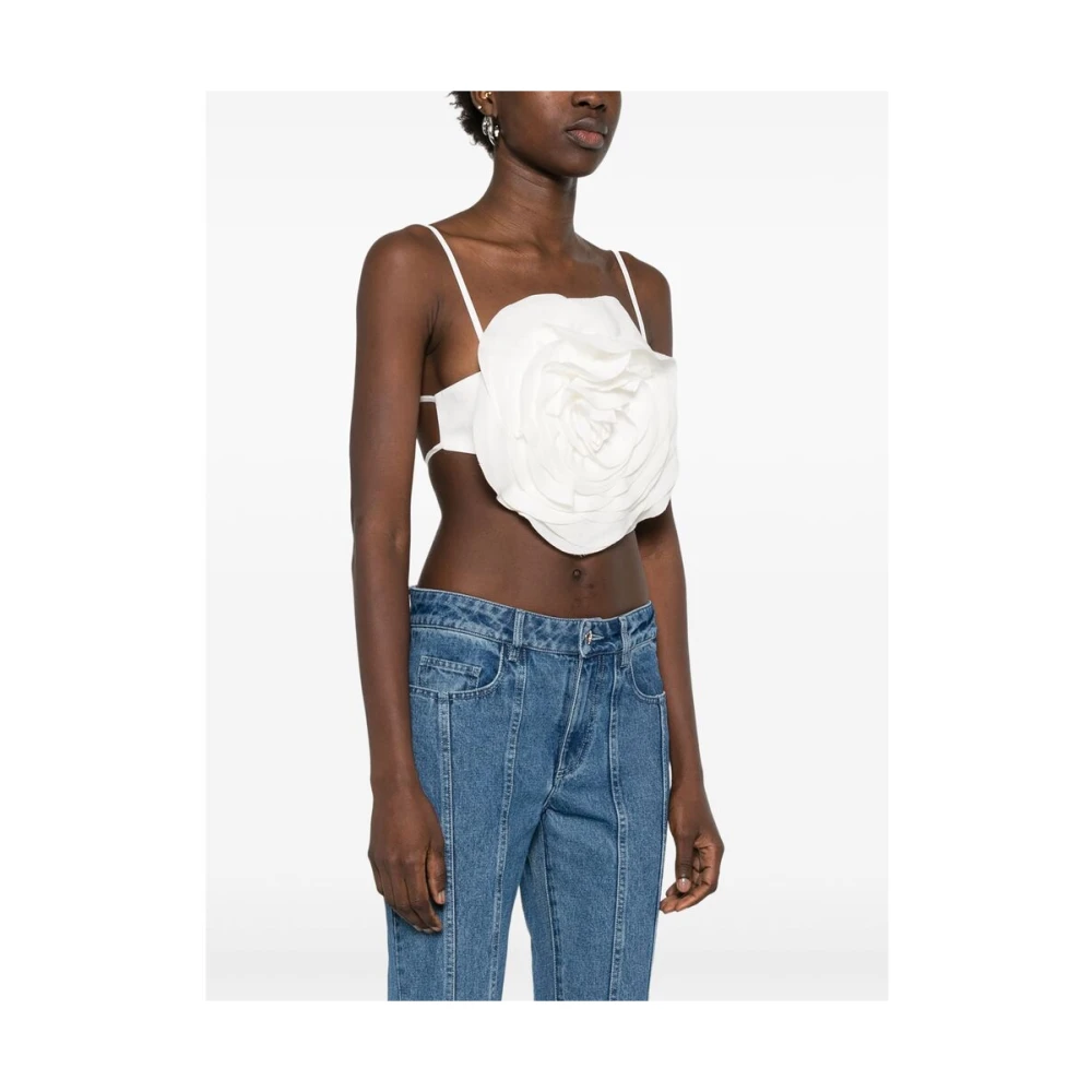 Blumarine Verstelbare Spaghettibandjes Top White Dames