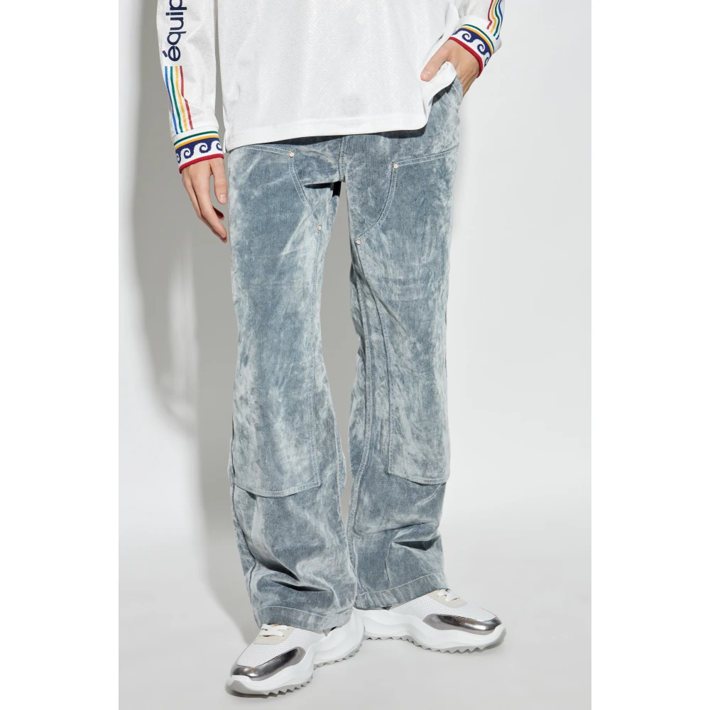 Casablanca Ribfluwelen broek Gray Heren