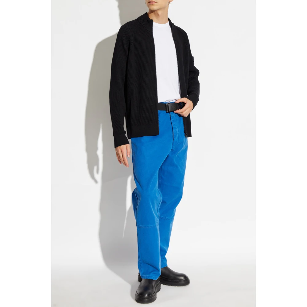 Stone Island Broek met logo Blue Heren