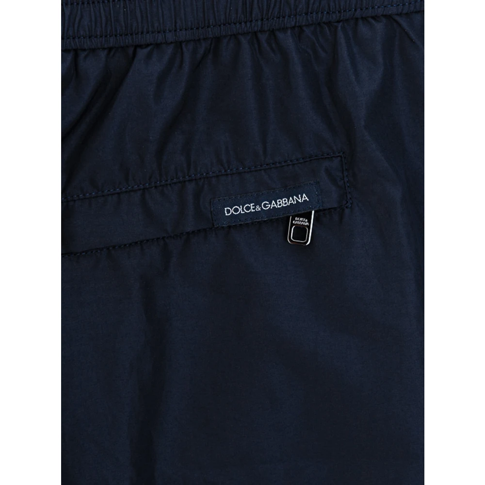 Dolce & Gabbana Geborduurd Logo Kostuum Blue Heren