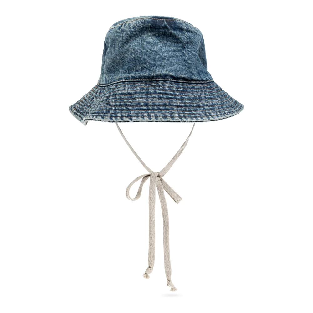 Rick Owens Denim Hoed Blue Unisex