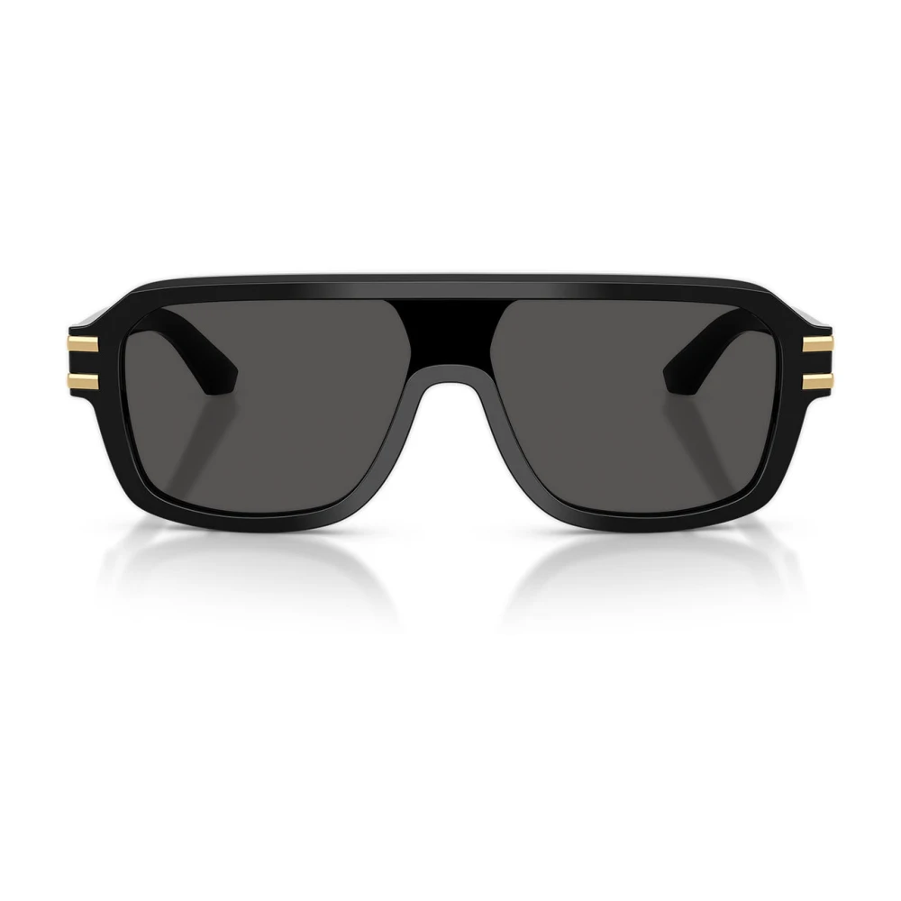 Dolce & Gabbana Unisex Black Sunglasses, One Size, Dg4507 Shield Sunglasses