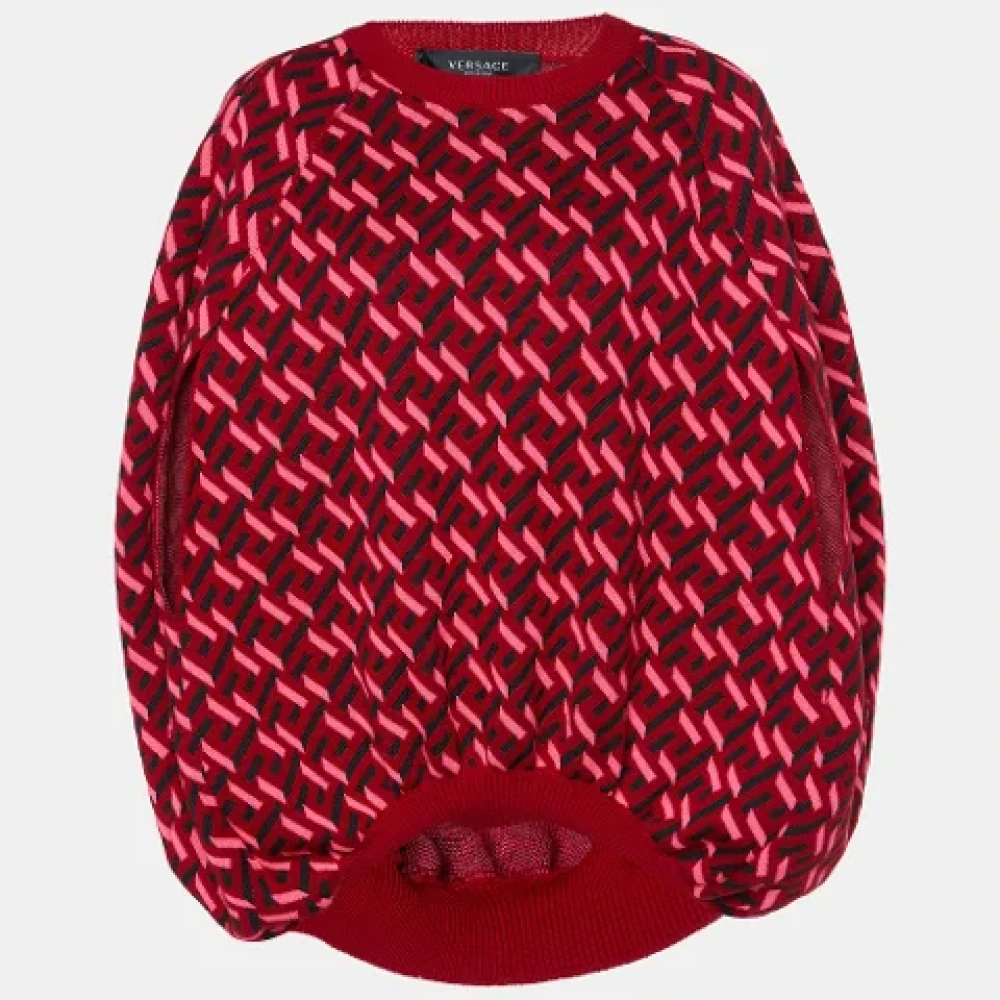 Versace Pre-owned Knit tops Red Dames