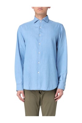 chemise-denim-classique-a-manches-longues