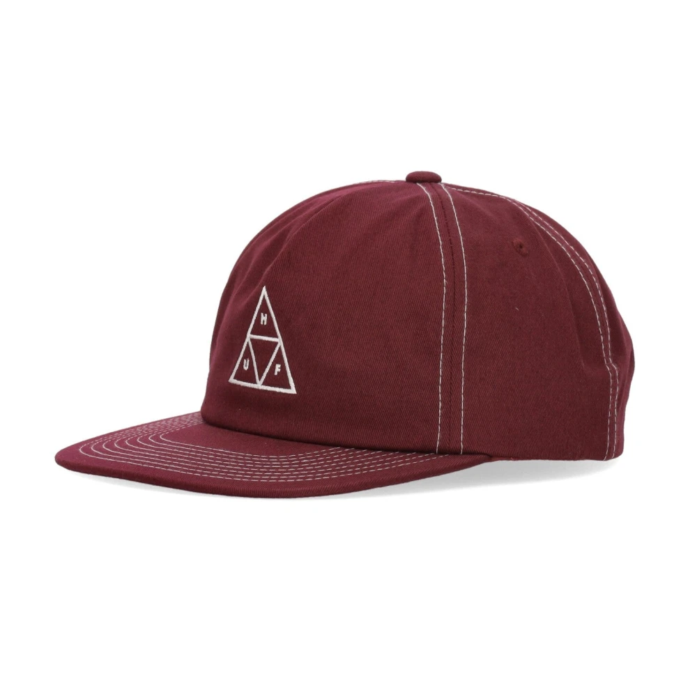 Huf Men's Brown Triple Triangle Snapback Cap Berry