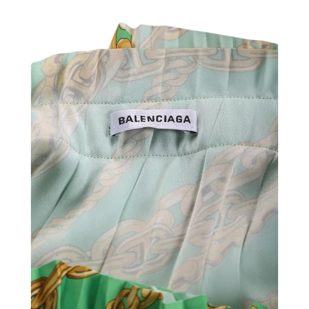 Balenciaga Vintage Pre-owned Polyester bottoms Green Dames