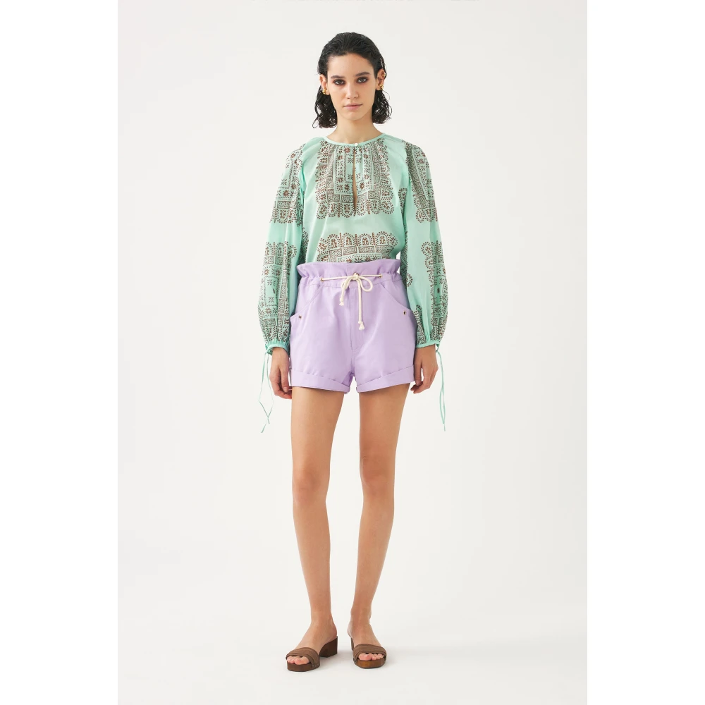 Antik batik Katoenen voile print blouse Nalii Multicolor Dames