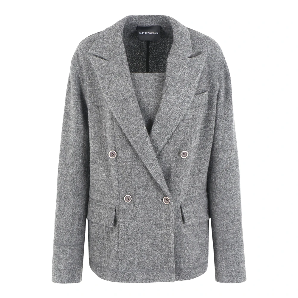 Emporio Armani Stijlvolle Jassen Collectie Gray Dames