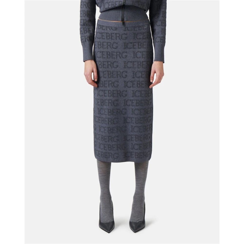 Iceberg Rok met ijsbergpatroon Gray Dames