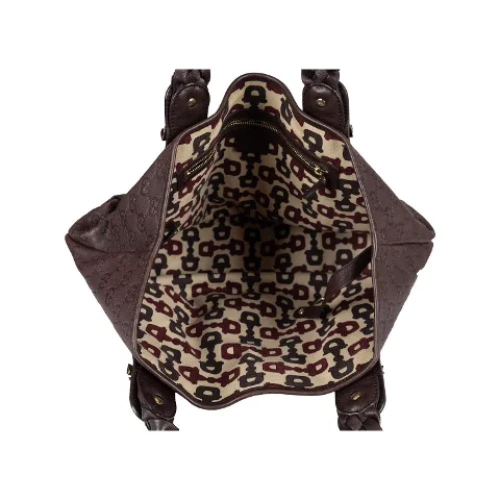Gucci Vintage Pre-owned Leather gucci-bags Brown Dames