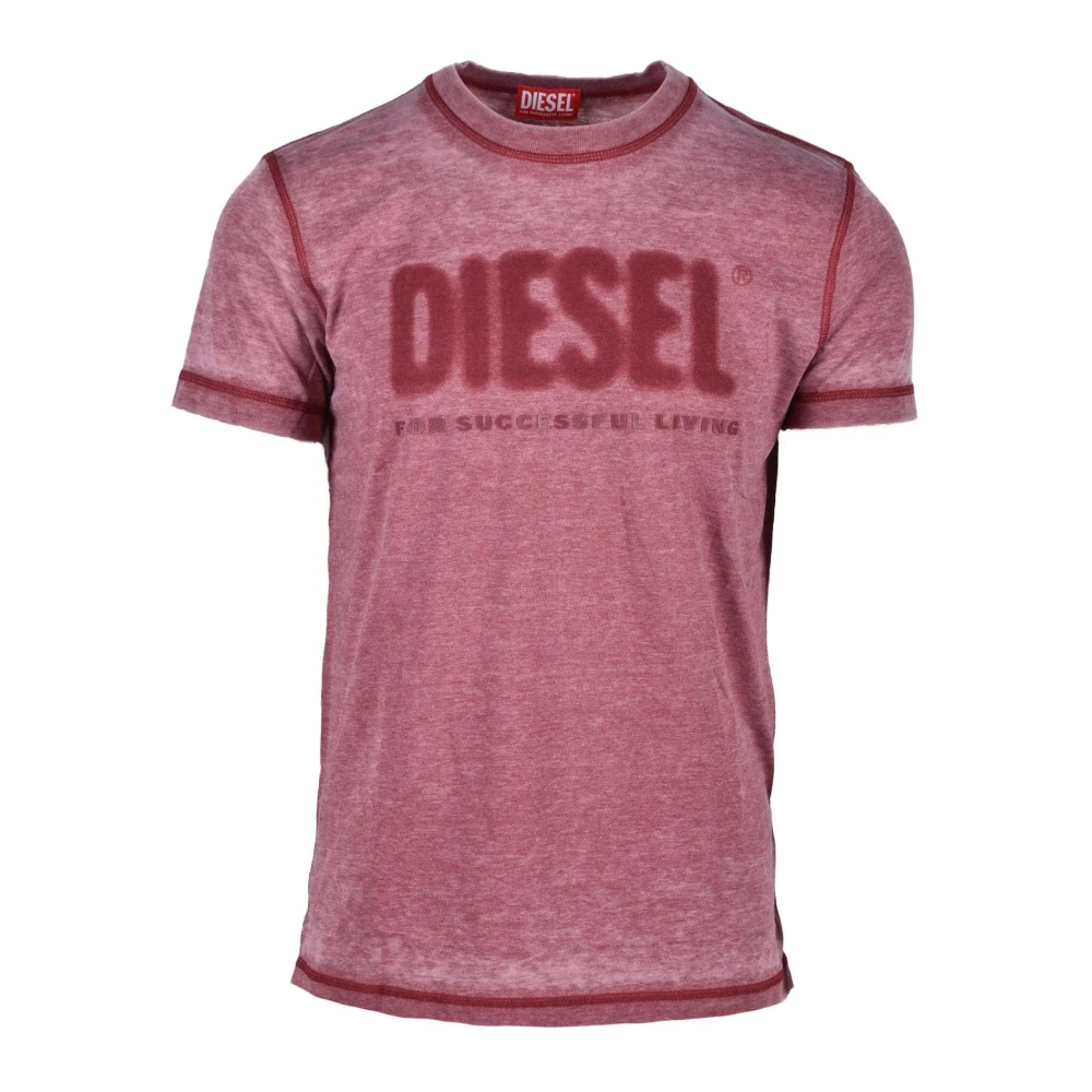 Diesel Casual T-shirt 65% Polyester 35% Bomull Red, Herr