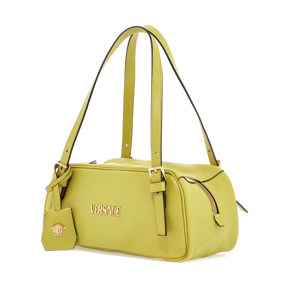 Versace Luxe Nappa Leren Bowlingtas Green Dames