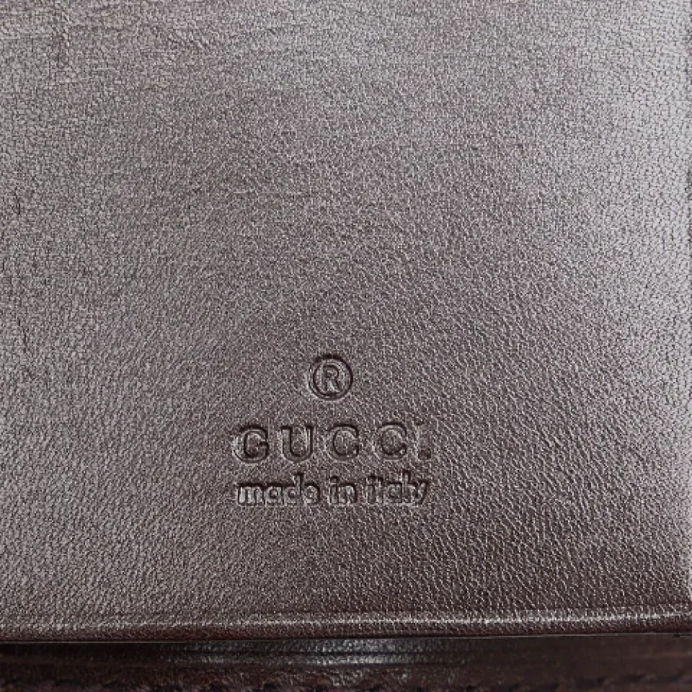 Gucci Vintage Pre-owned Canvas key-holders Brown Dames