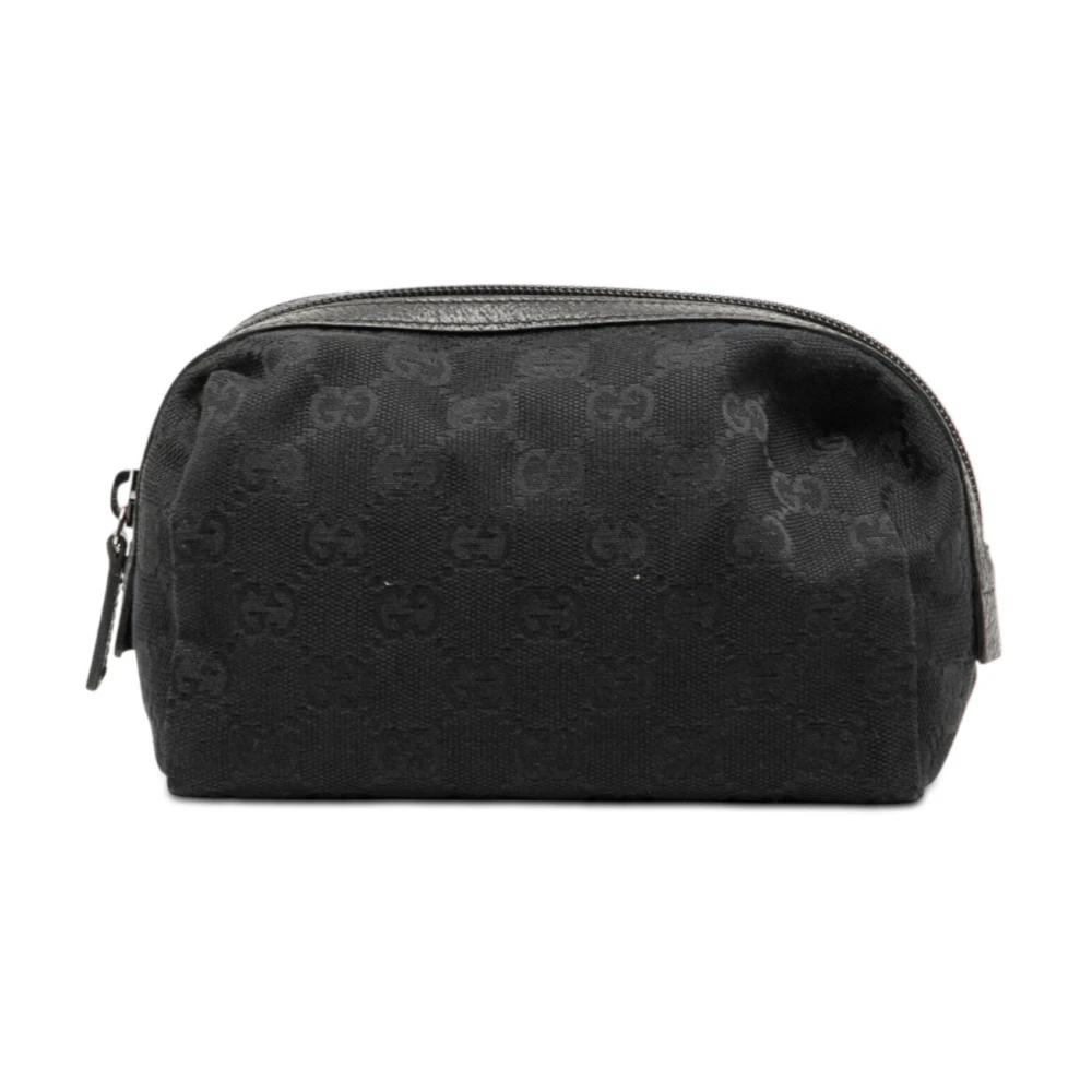 Gucci Vintage Women's Black Pre-Owned Cosmetic Pouch