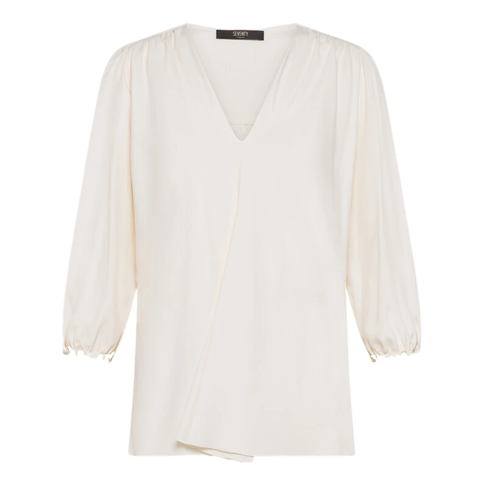 Seventy White Elegant Blouse - Female - Blouses - Xl - Blouses & Shirts