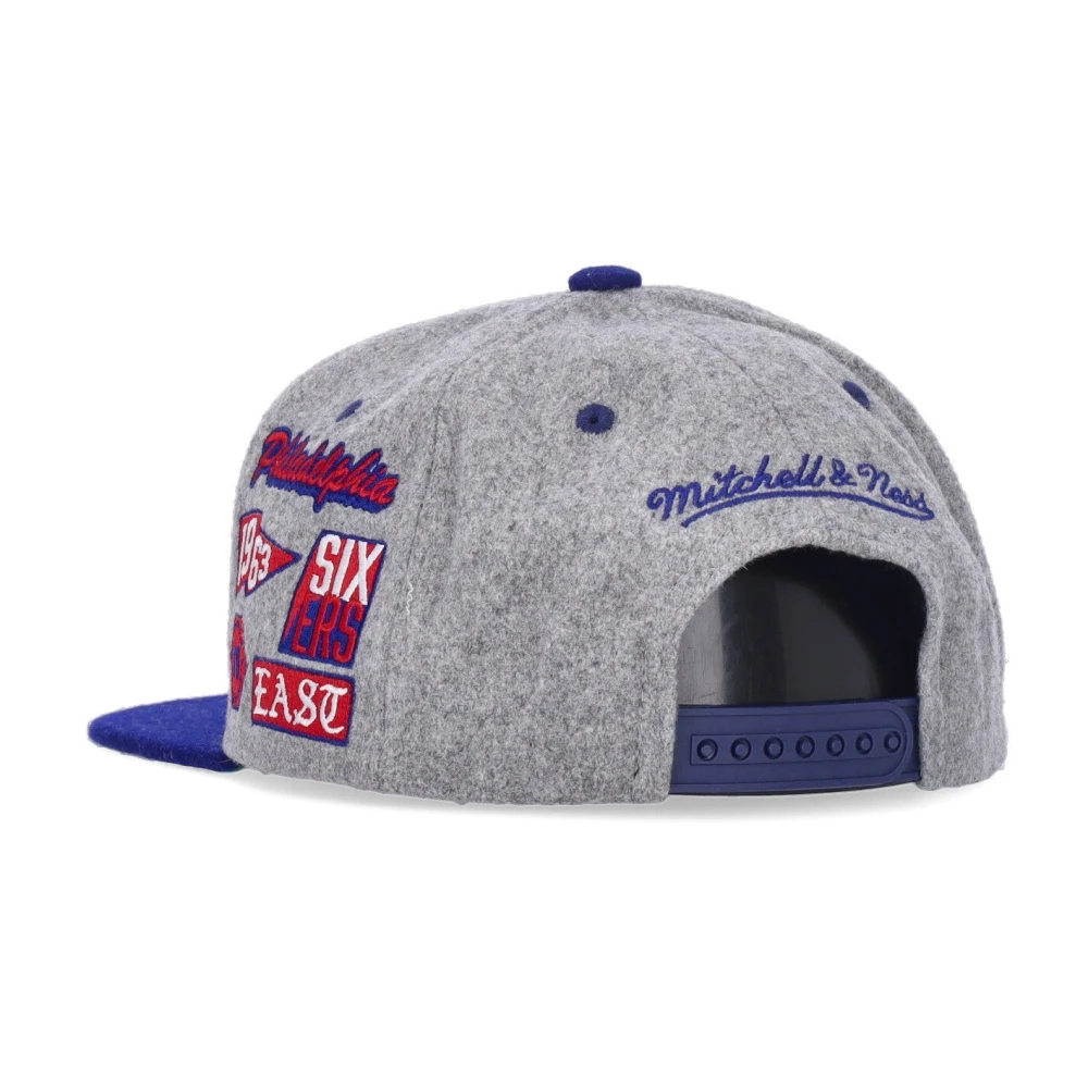 Mitchell & Ness NBA Melton Patch Snapback Pet Gray Heren