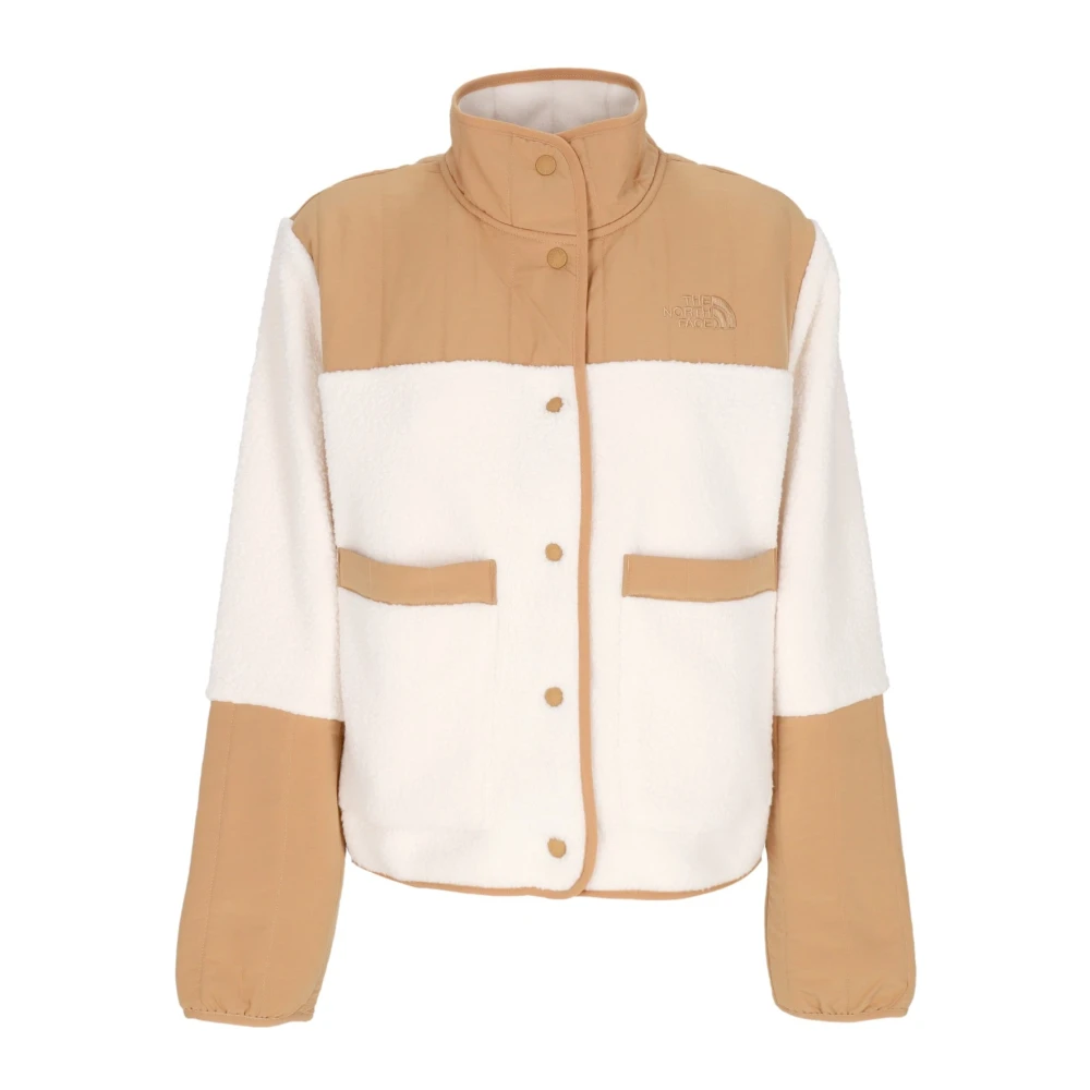 The North Face Sherpa Fleece Jas Gardenia Wit Amandel Beige Dames
