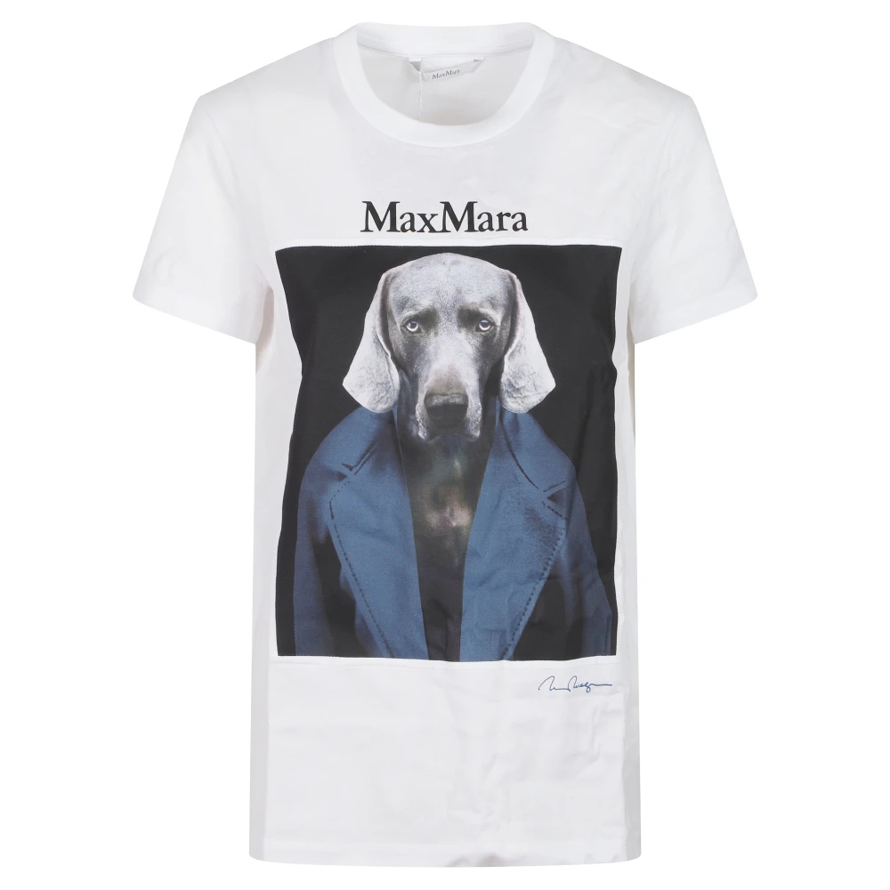Max Mara Mxmcalca T-Shirt - Female - T-Shirts - White - M - Tops