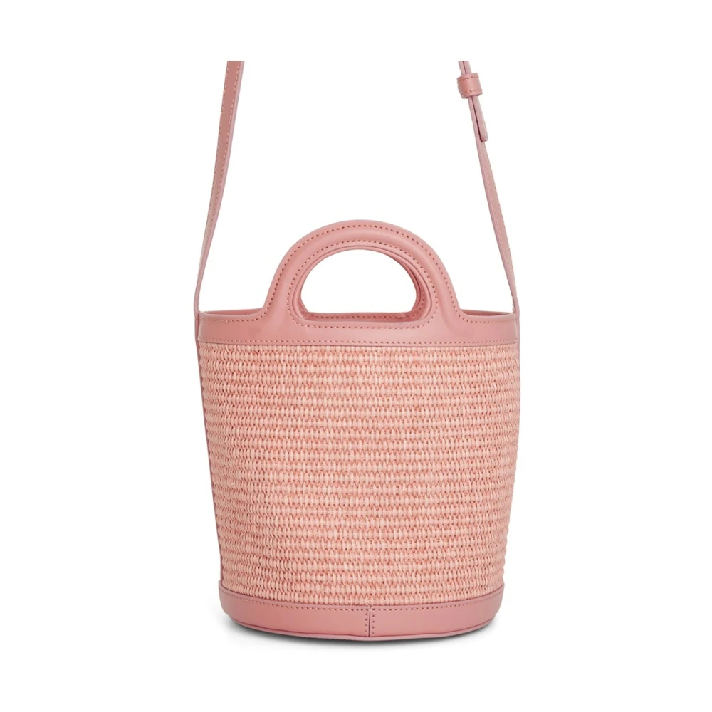 Marni Tropicalia Bucket Tas Vrouwen Trekkoord Pink Dames